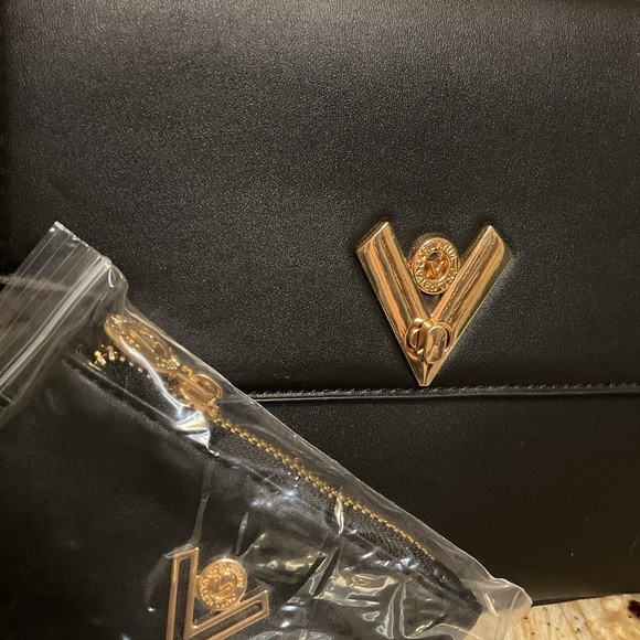 Valentino Orlandi Black Satchel with Wallet/Pouch NWT - Picture 2 of 8